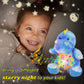 Cuteoy T-Rex Star Projector Musical Plush Night Light Stuffed Animals Soother Toys Adjustable Volume Shapes In 7 Colors Gifts On Birthday For Kids Toddlers