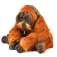 TCHTLK 20 Realistic Orangutan Stuffed Animal, Cute Plush Chimpanzee Toy, Large Red Ape Gift for Kids