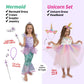 Born Toys Dress Up Clothes For Little Girls 4-6, Washable Toddler Costumes For Kids Pretend Play 3T-4T