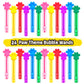 24Pcs Paw Print Bubble Wands For Kids Blue Puppy Dog Party Favors Decorations Pinata Filler Goodie Bags Suffer Classroom Prizes