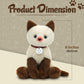 Made By Aliens Adorable Cat Stuffed Animal Plush Toy - enhanced Quality 8 Inch Soft and Cuddly Kitten with Cute Collar - Perfect for Kids  Cat Lovers  and All Ages (Mochi The Siamese Kitty)