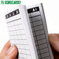 Brybelly Farkle Scorecards - Set Of 75 Replacement Score Sheets For Farkle Dice Games For Up To 8 Players
