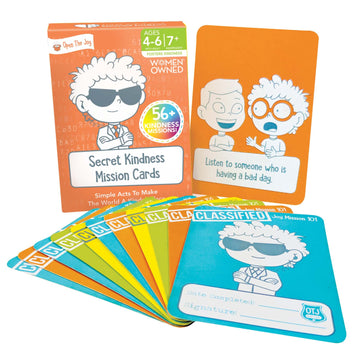 Open The Joy Kindness Cards For Kids - 56 Secret Missions For Little Secret Agents, Boosting Empathy, Social Skills, Gratitude,
