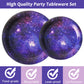 96 Pcs Space Galaxy Party Plates And Napkins Party Supplies Outer Space Theme Party Tableware Set Starry Night Solar System Part