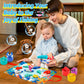 Fishing Game Toddler Sensory Toys Montessori Toy for 1-3 Birthday Gift 23pcs Sea Animal Cloth Fish Game for kids 1 Year Old with