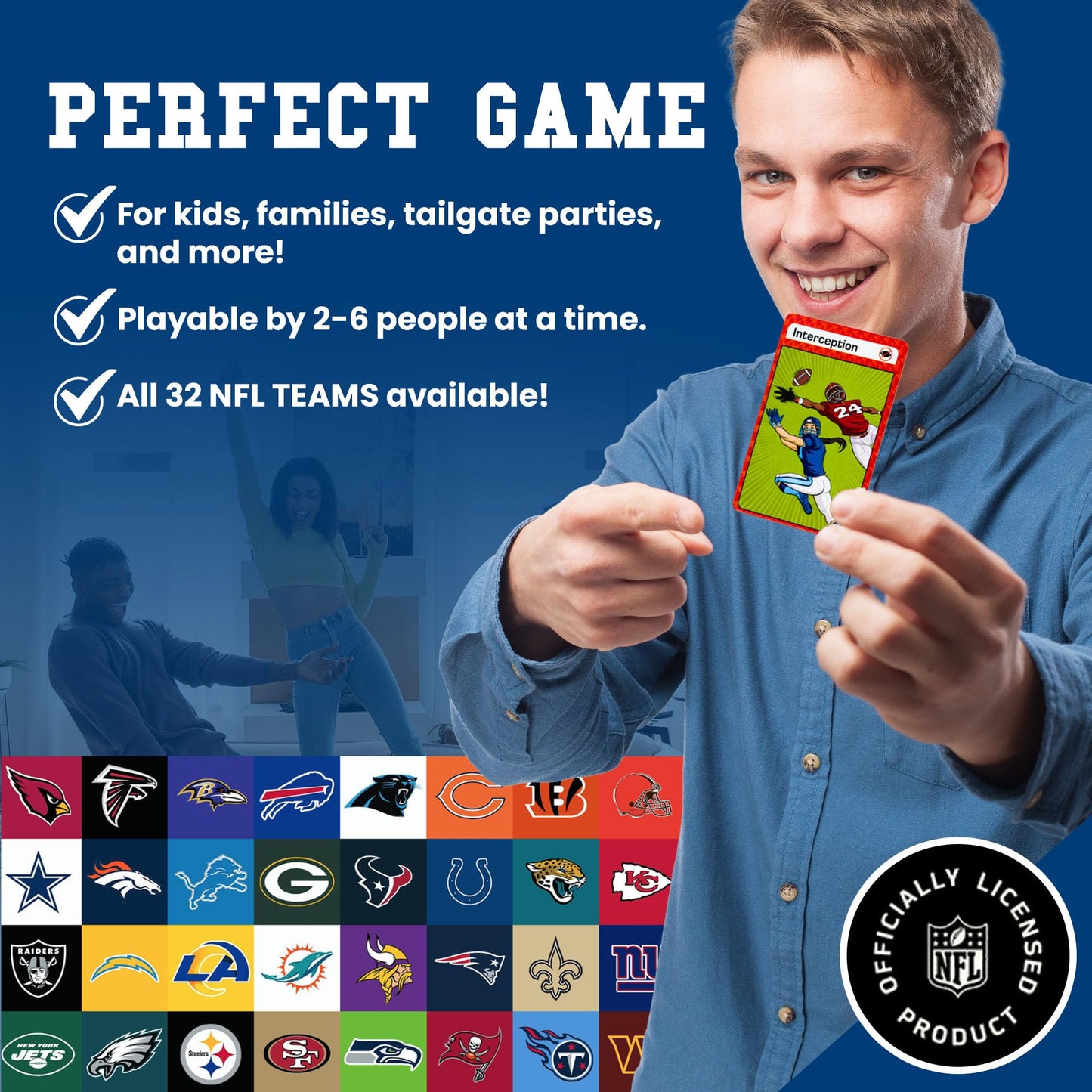 Blitz Champz | Football Card Game (Ages 7+) | Fun Family Game | Party Game | Gifts For Football Fans | Card Game For Kids And Ad