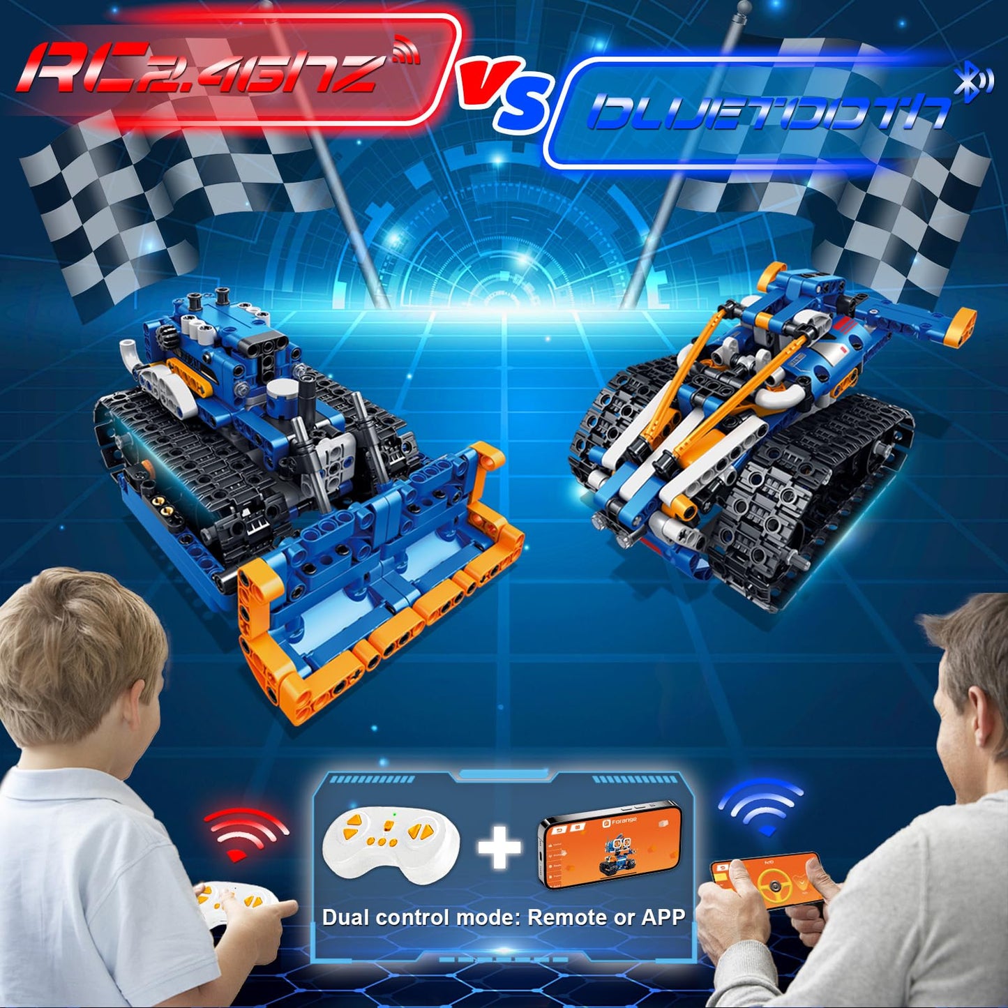 Demkia 5In1 Robot Kit Building Set, 560 Pcs App & Remote Control Mech Rc Robotics For Kids Ages 8-12, Stem Coding Robots Buildin