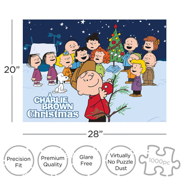 Aquarius Peanuts Charlie Brown Puzzle Collage Christmas 1000 Piece Jigsaw Puzzle, A Charlie Brown Christmas