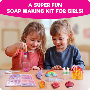 Doctor Jupiter Princess Super Soaps - Soap Making Kit for Kids Ages 4+ | Science Kit for Kids 4-5-6-7-8-12 Year Olds | Birthday