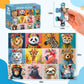 100 Pieces Puzzles For Kids Ages 4-8 | Beautiful Wild Animals Jigsaw Puzzles | Large 100 Piece Puzzle For Toddler Children | Sturdy,Safe | Engaging & Educational Toys Great Gift For Boys Girls,15X10In