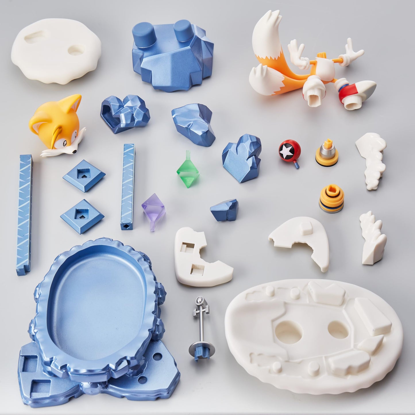 CC Countdown Characters Sonic the Hedgehog Tails Collectible Figure - Buildable Advent Calendar - PVC - Model NS3524 - Official SEGA Merchandise