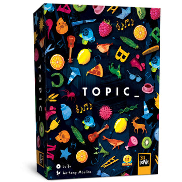 Sit Down Games Topic_ - Card Game, Choatic Party Word Game, Family, Ages 8+, 2-6 Players, 15-30 Min