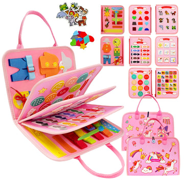 Majavi Busy Board Montessori Toys For 1 2 3 4 Year Old, Busy Book Sensory Toy For Toddlers Learning Fine Motor Skills, Education