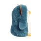 Aurora Playful Pompom Penguin Dragon Stuffed Animal - Vibrant Companions - Endless Fun - Blue 7 Inches