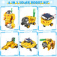 Playsheek Stem Projects For Kids Ages 8-12 Solar Robot Kit 6-In-1 Space Toys For 10-Year-Old Boy Girl Gift Toys Science Kits Christmas Birthday Gifts For 8 9 10 11 12 Year Old, Yellow