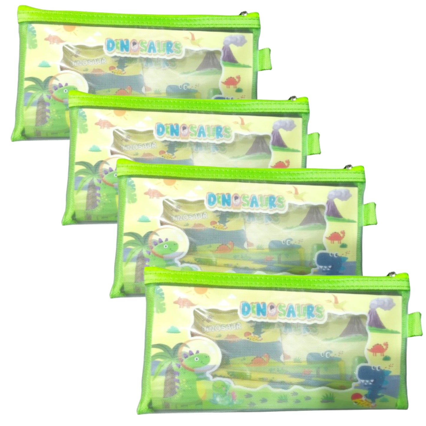 Kalra Magic Kids Stationery Pencil Pouch Set | Colorful Dinosaur Case Writing Essentials | Adorable School Supplies For Children