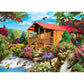 Masterpieces 1000 Piece Jigsaw Puzzle For Adults, Family, Or Kids - Cascading Cabin - 19.25'X26.75'