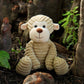 Apricot Lamb Plush Corduroy Monkey Stuffed Animal, Soft Cuddly 12" Medium, Apricot Color, Perfect for Kids