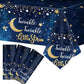 Wiooffen 3Pcs Twinkle Twinkle Little Star Party Tablecloths 108X54 Inch Gender Reveal Birthday Party Plastic Table Cover Baby Sh