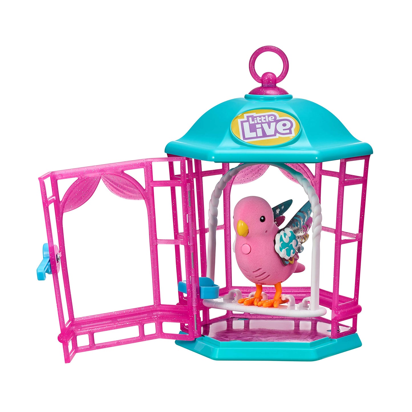 Little Live Pets Bird With Cage - Rainbow Glow - Styles May Vary