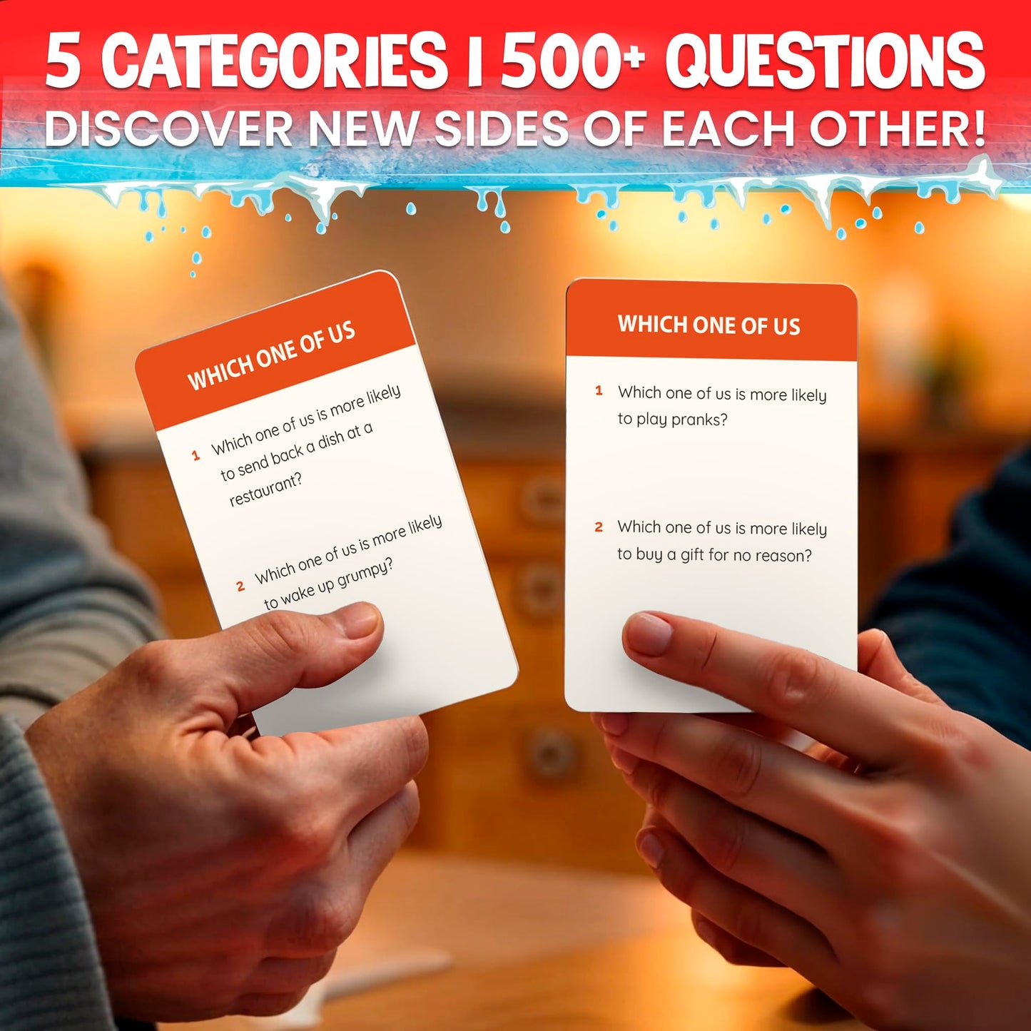 QUOKKA Couples Conversation Games for Date Night - Fun Cards with 500+ Questions - Perfect Icebreaker for mature-themeds & Date Night Games for New or Married Couples - enhanced Version