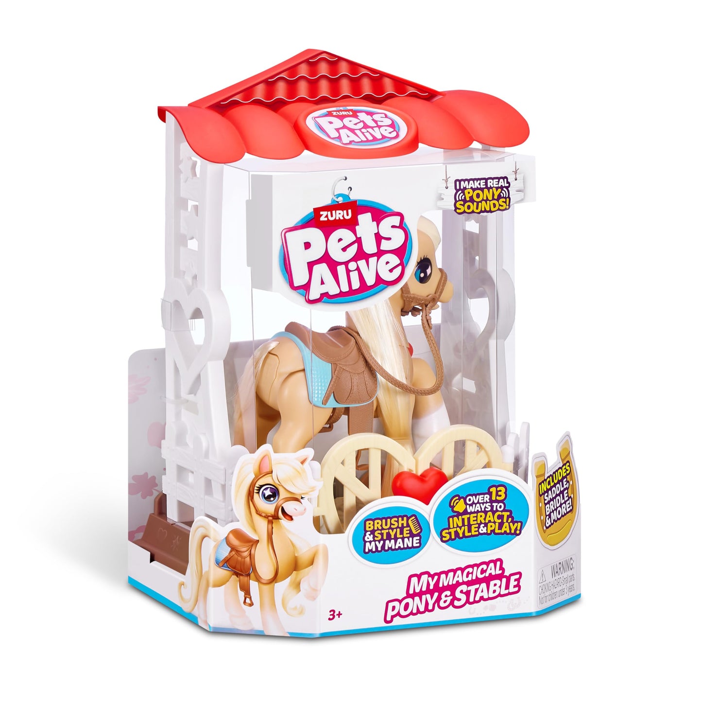 Pets Alive My Magical Pony And Stable Battery Powered Interactive Robotic Toy Playset By Zuru