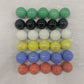 30 Large 1'' (25Mm) Replacement Solid Glass Marbles For Chinese Checkers, Aggravation, Or Marble Games (5 Each Of Red, Blue, Yel