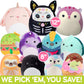 Squishmallows Mystery One 12 & Two 8 3-Squish Value Pack - Get ONE Jumbo & Two Small Jazwares Plush for Less - Collectible Soft