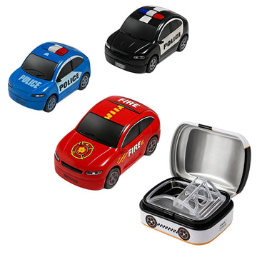 Funblast Car Metal Pencil Sharpener For Kids - Set Of 4 Pcs Sharpener For Kid With 2 Holes, Stationery Items Aesthetic, Stylish 