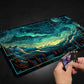 Malqiqi Playmat For Mtg, With Free Storage Bags,Game Mat 24 X 14 Inches, Tcg And Board Game Mat For Cards,Mousepad Desk Mats (With Zones,Magic Mat 1)