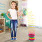 Giant Slinkie Coil Spring Toys For Kids - 6’’ Jumbo Rainbow Slinkie For Gift, Big Novelty Toy, Huge Springs Toys Large Birthday Party Favor, Fun Giant Plastic Slinke Toy For Kids Boys & Girls - Srenta