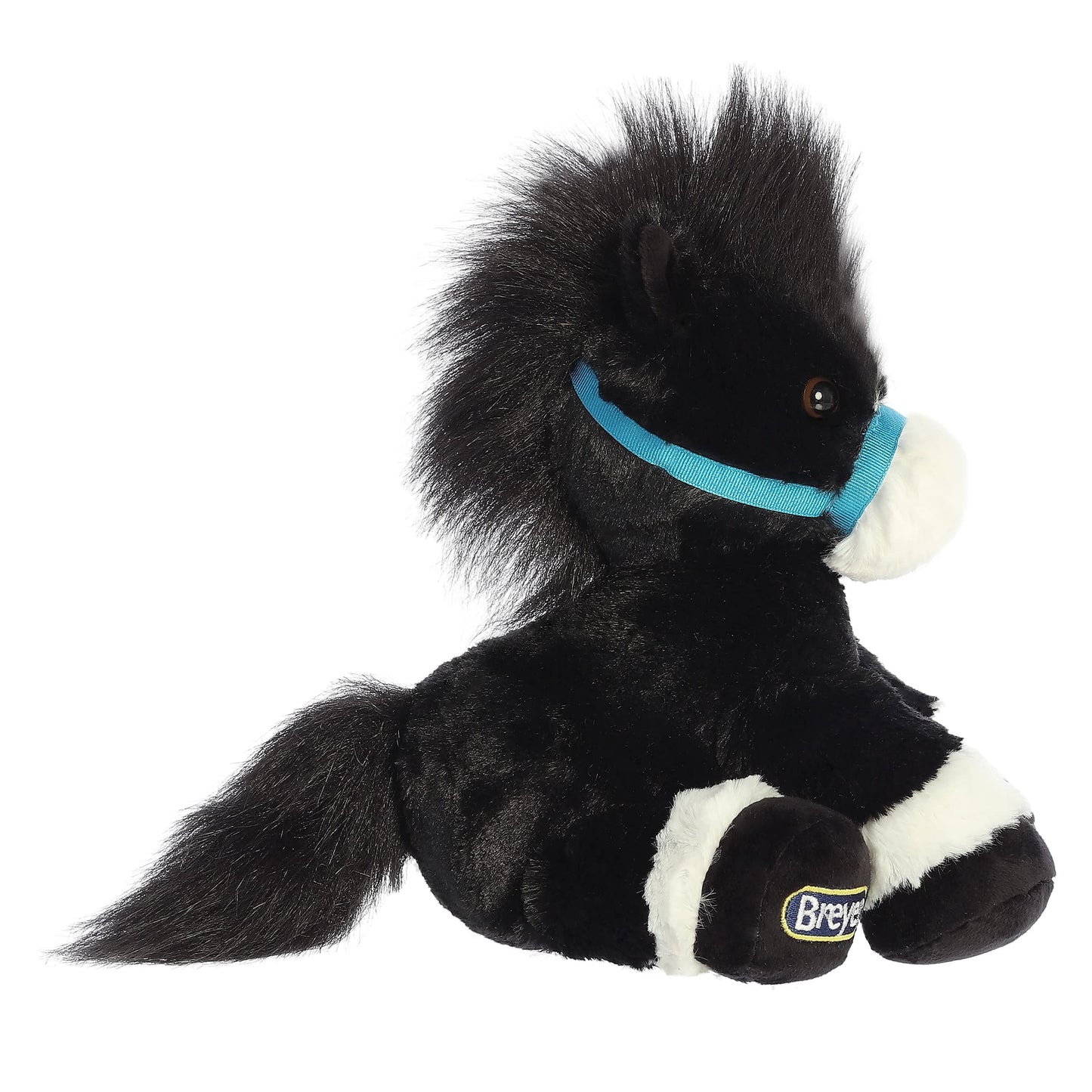 Aurora® Exquisite Breyer® Bridle Buddies Horse Stuffed Animal - Realistic Detailing - Imaginative Play - Black 11 Inches