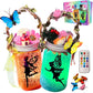 FOMOMDI DIY Fairies in a Jar, Color Changing Fairy Lantern Night Light Kit with Remote Control, Kids Girls Birthday Holiday Gift