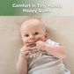 Haakaa Silicone Crab Baby Teether,Teething Toys,360Baby Toothbrush Head For Infant Self-Brushing Training,Food-Grade Silicone,Bl