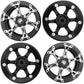 4Pack Vgoohobby 1.9 Metal Beadlock Wheels RC Wheel Rim Set 6-Spoke Compatible with Traxxas TRX4 Axial SCX10 AXI03007 Tamiya CC01