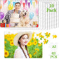 Sumind 10 Sets Blank Sublimation Puzzle Jigsaw Rectangle Heart Shaped White Diy Custom Puzzle Heat Press Thermal Transfer Puzzle Pearl Puzzle Blank Puzzle(A5-63 Rectangle)