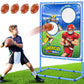Polkoliye Football Toss Game with 4 Inflatable Balls  Indoor/Outdoor Football tossing Target Toy for Kids Ages 4-7 8-12- Perfect Christmas Birthday Gifts for 4 5 6 7 8 9 10 11 12 Year Old Boys Girls
