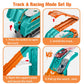 BainGesk Carrier Truck Toys for 2 3 4 5 6 Years Old Boys, 2.8 Ft Race Track Transport Cars Toys with 6 Die-Cast Metal Toy Cars,