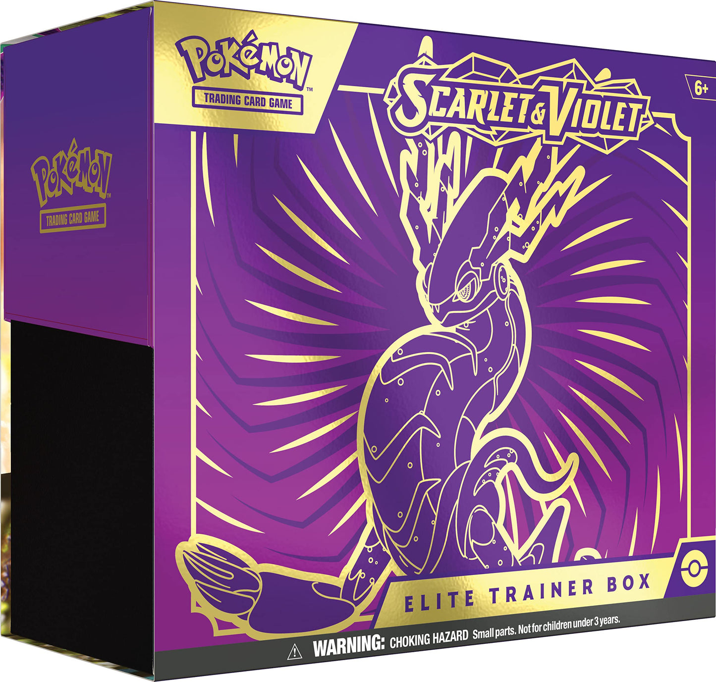 Pok?mon TCG: Scarlet and Violet advanced Trainer Box - Miraidon Purple (1 Full Art Promo Card  9 Boosters and enhanced Accessories)