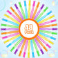 SpringFlower 48 Pcs Bubble Wand, Bubble Wands Bulk, Bubble Party Favor Supply for Summer Indoor & Outdoor Activities, Bubble Sol
