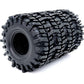 HOBBYSOUL 4pcs RC 1.9 Mud Slingers Tires Height 4.72'' / 120mm Soft Sticky 1.9 Tires Tyres For 1/10 RC Crawler Traxxas TRX4 / Ax