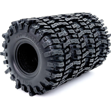 HOBBYSOUL 4pcs RC 1.9 Mud Slingers Tires Height 4.72'' / 120mm Soft Sticky 1.9 Tires Tyres For 1/10 RC Crawler Traxxas TRX4 / Ax