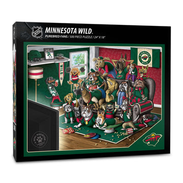 YouTheFan NHL Minnesota Wild 500pc Puzzle - Cardboard, Team Colors, Model 2502601