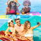 Foilswirl 2 Pcs 60'' Luau Inflatable Surfboard Hawaiian Theme Beach Pool Float Summer Tropical Blow up Pool Board Blue and Orang
