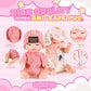 Hanaive 4 Pcs 4 Inch Mini Baby Dolls Lifelike Realistic Baby Dolls Animal Clothes Cute Tiny Babies Gifts For Kids Birthday Baby