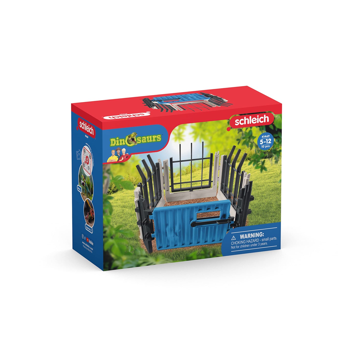 Schleich Dinosaurs, Dinosaur Toy, Dinosaur Toys For Boys And Girls 4-12 Years Old, Extend-A-Fence Toy, Ages 4+
