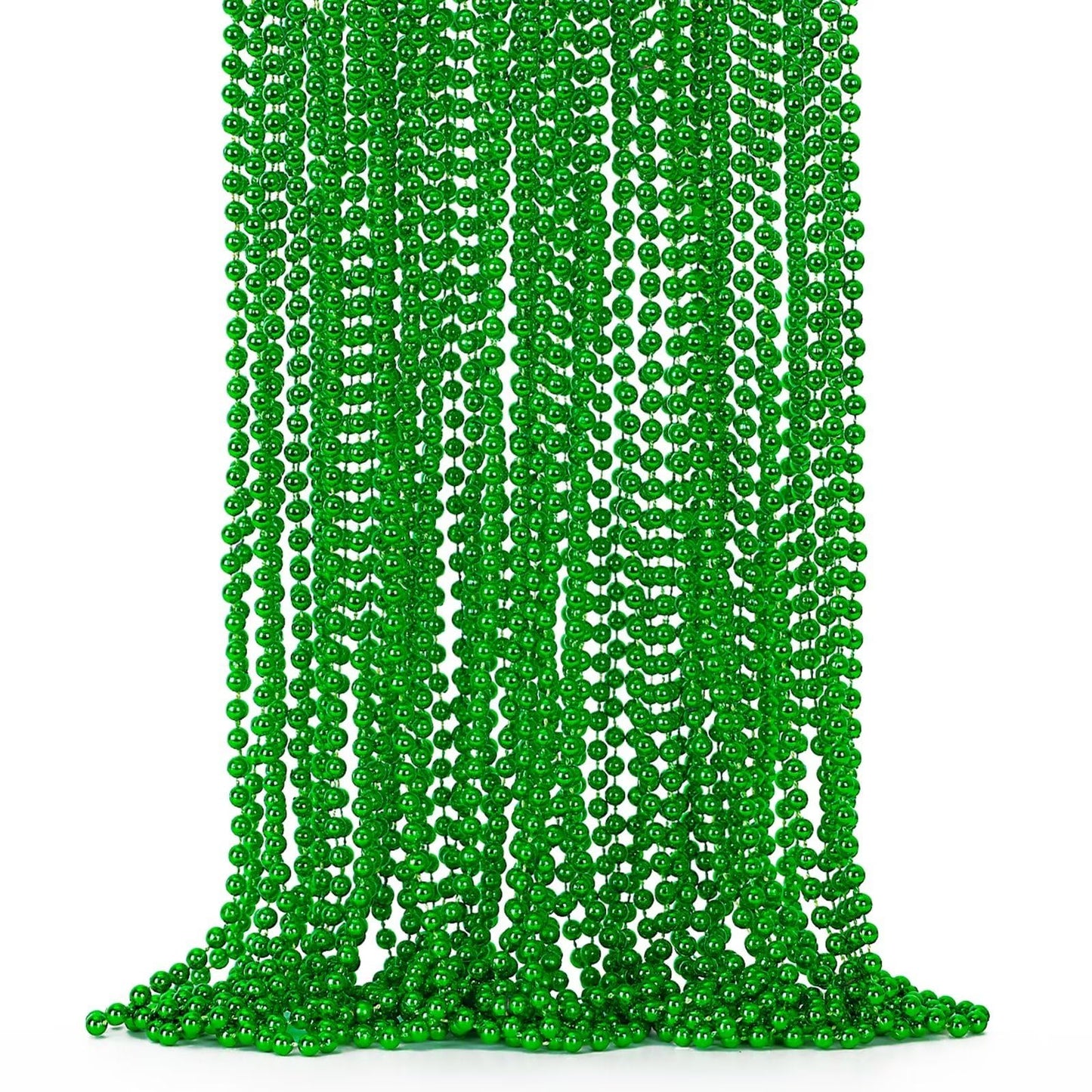 St Patricks Day Beads, 24PCS Christmas Beaded Necklace Accessories, Mardi Gras Beads Necklaces Women Men, Festival Parade Throw