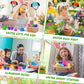 6 Pack Prefilled Easter Eggs With Parachute Toys Inside, Parachute Toys For Kids With 35 Pcs Easter Temporary Tattoos Easter Bas
