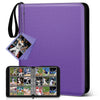 Mlikero Trading Card Binder  9 Pocket Card Binder with Card Display  720 Double Sided Pocket Sports Card Binder  enhanced Card Binders Compatible with MTG  TCG  Baseball Cards(Purple)