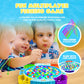 IPIDIPI TOYS Fishing Game for Kids - Light Up Magnetic Board with Music, 45 Fish, 8 Poles, Multicolor